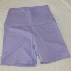 NWT Womens Purple MFD High-Waist Biker Shorts in Sz(S)